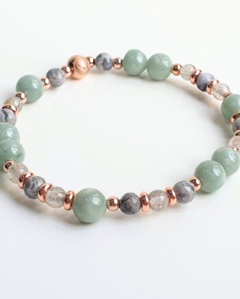 Petite | Jade + Labradorite + Jasper Crystal Bracelet