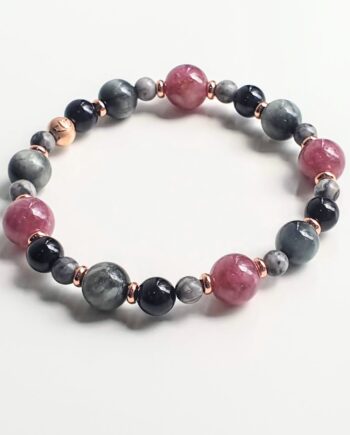Empower | Tourmaline + Eagle's Eye + Jasper Crystal Bracelet