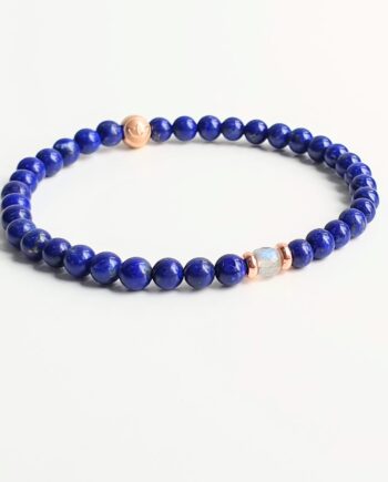 Stackable | Lapis Lazuli + Labradorite (RG)Crystal Bracelet