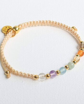 Stackable | Adjustable 7 Chakra Crystal Bracelet