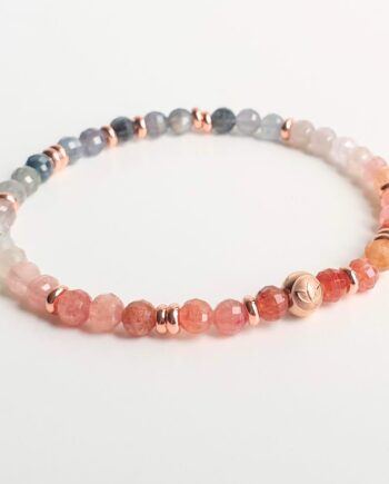 Stackable | Multi-Colour Spinel (Orange) Crystal Bracelet