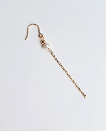 Single Earring| Hook Minimalist Pearl Chain