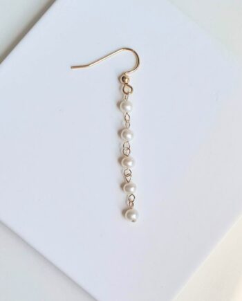 Single Earring | Hook Pearl Cascade