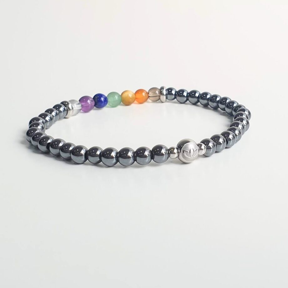 Stackable 7 Chakra - Hematite (S) Crystal Bracelet