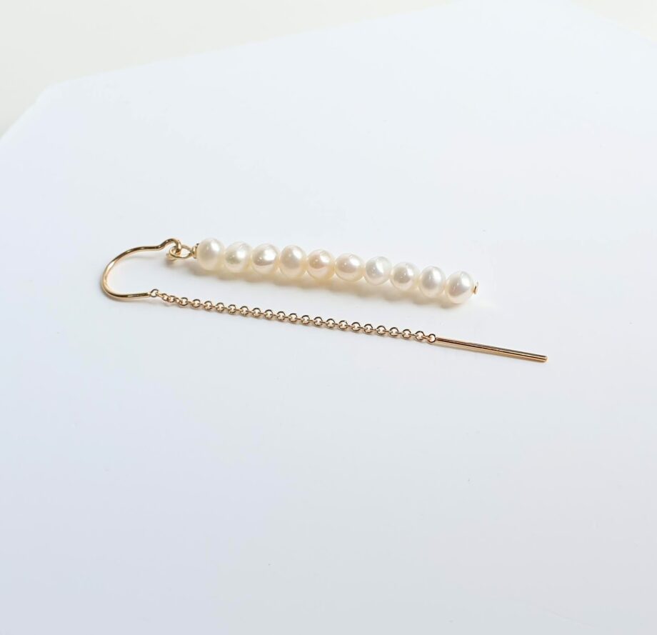 Single Earring Threader Pearl