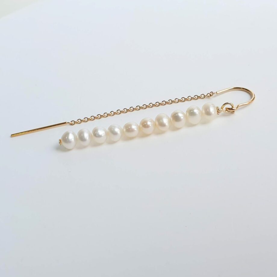 Single Earring Threader Pearl