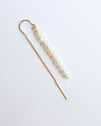 Single Earring Threader Pearl