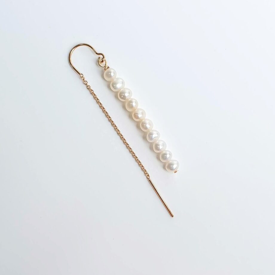 Single Earring Threader Pearl