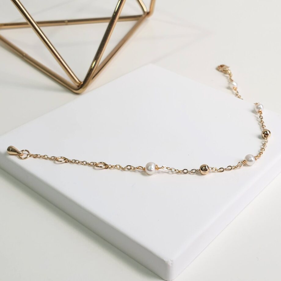 Chain Pearl Bracelet