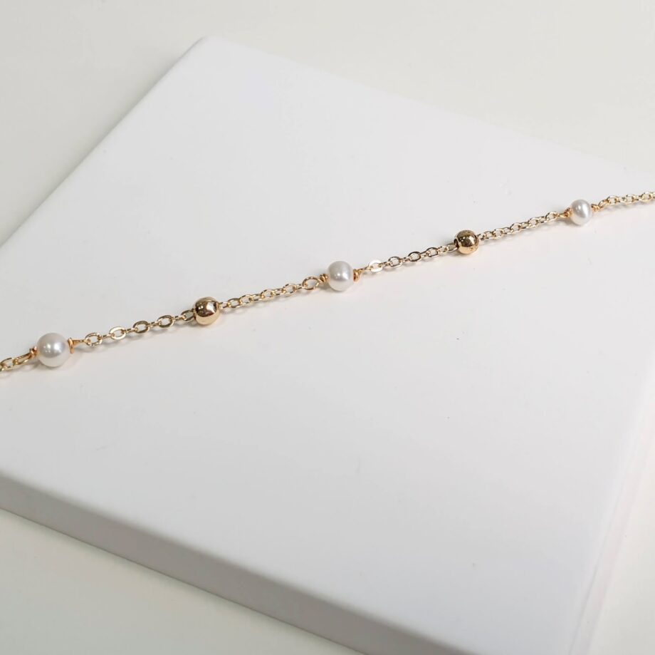 Chain Pearl Bracelet