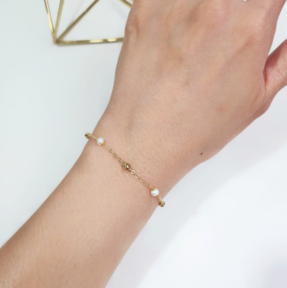 Chain Pearl Bracelet
