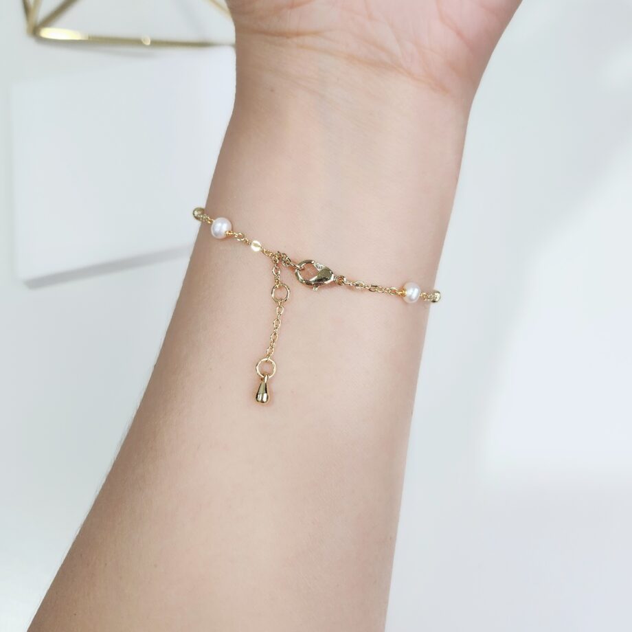 Chain Pearl Bracelet