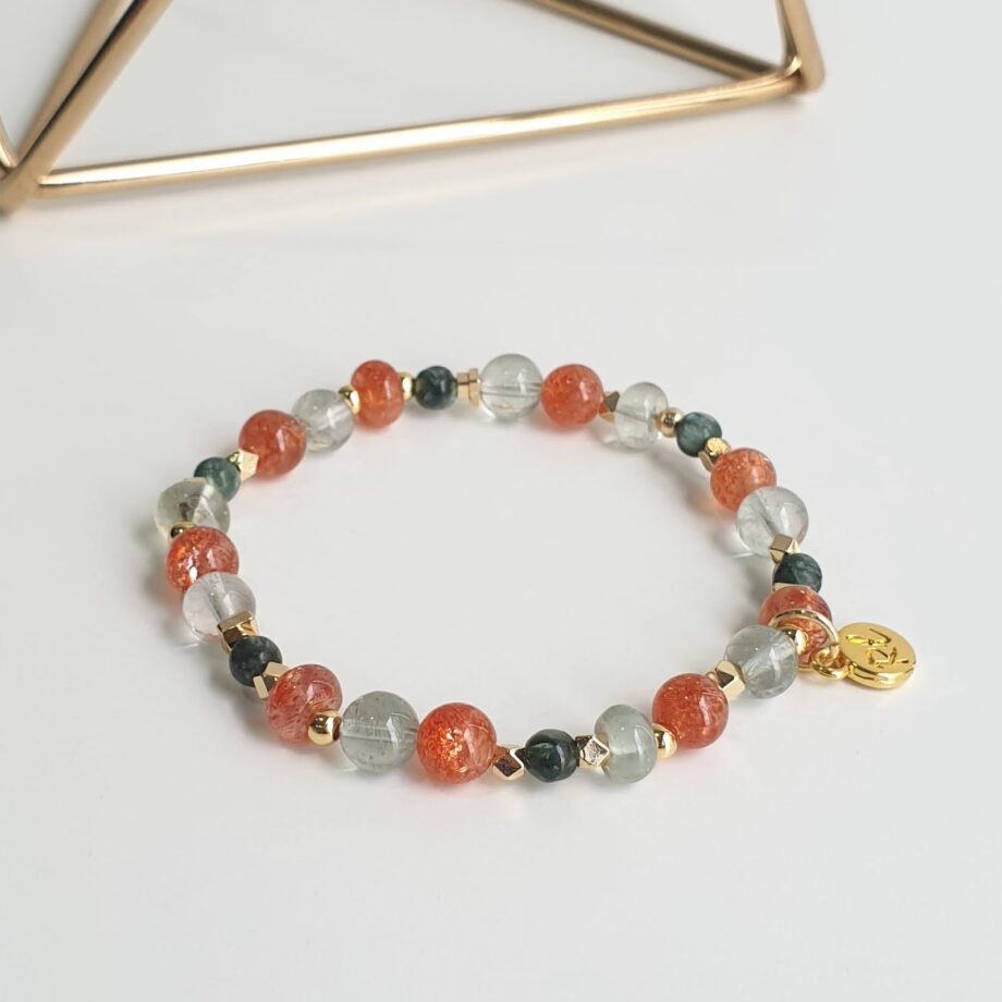 Petite Arusha + Seraphinite Bracelet