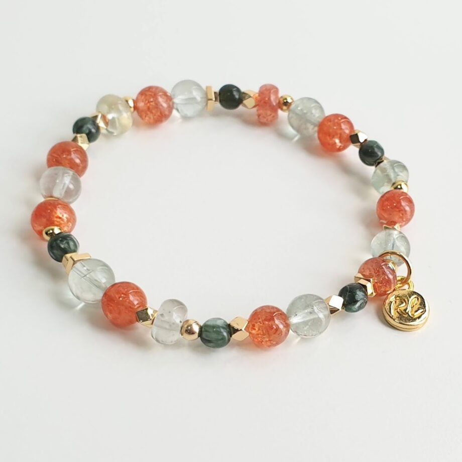 Petite Arusha + Seraphinite Bracelet