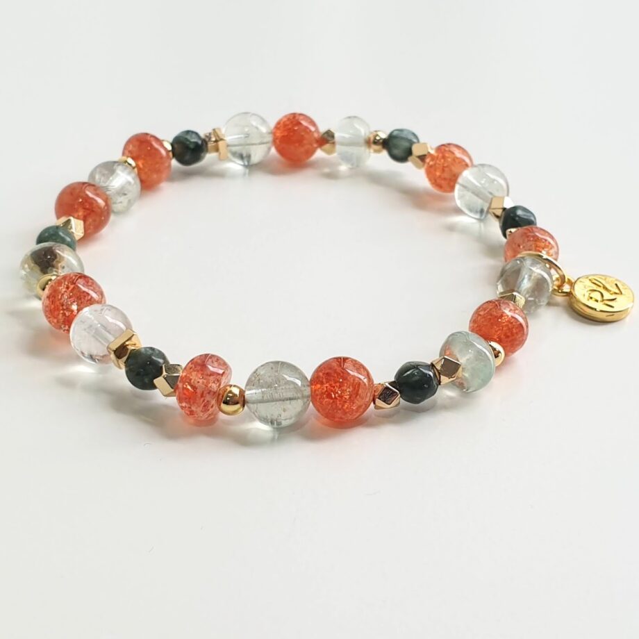 Petite Arusha + Seraphinite Bracelet