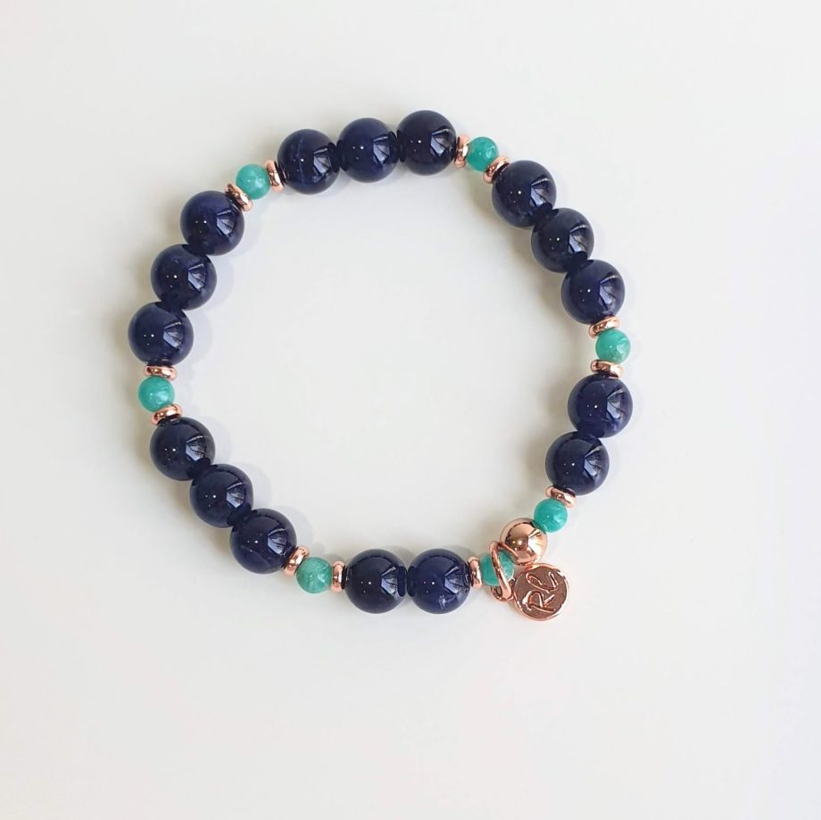 Empower Sodalite + Amazonite Crystal Bracelet