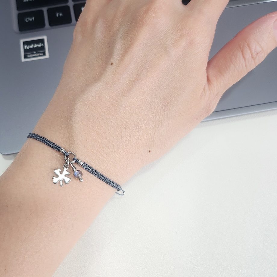 Stackable | Adjustable Labradorite (Clover)