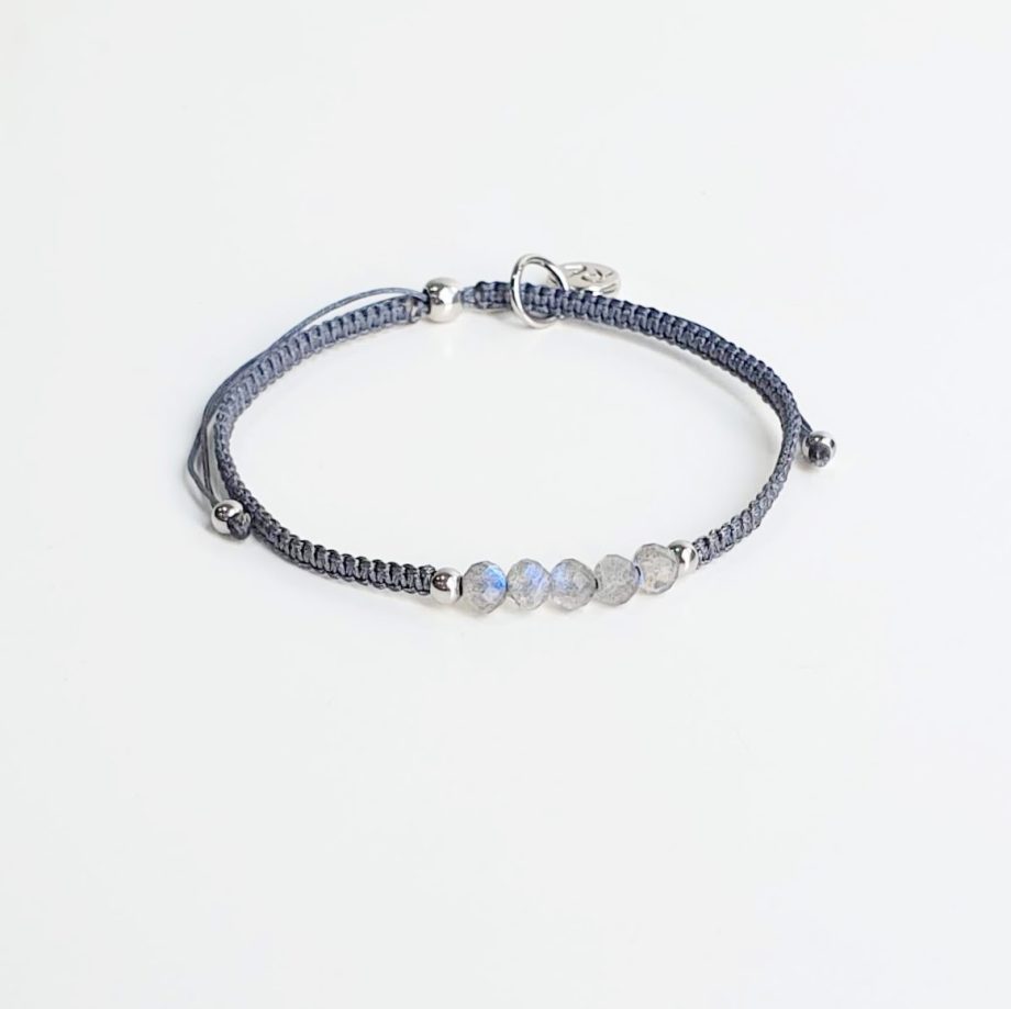 Stackable Adjustable Labradorite Bracele