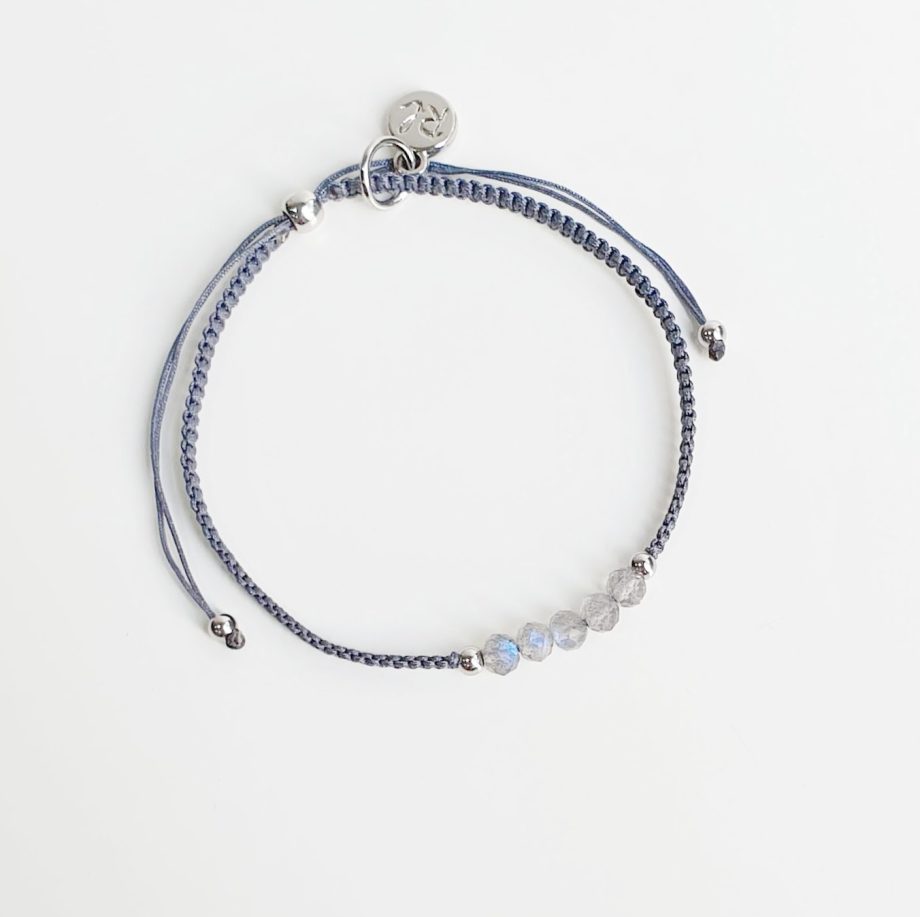 Stackable Adjustable Labradorite Bracele