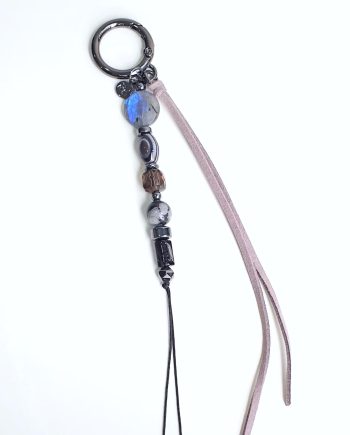 Guardian Shield hanging charm with protective crystals — Red Lotus